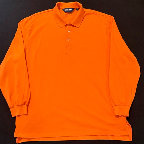 Polo Ralph Lauren Other - Ralph Lauren Polo Golf Shirt Long Sleeve Orange Sherbet Salmon Mens Size XL